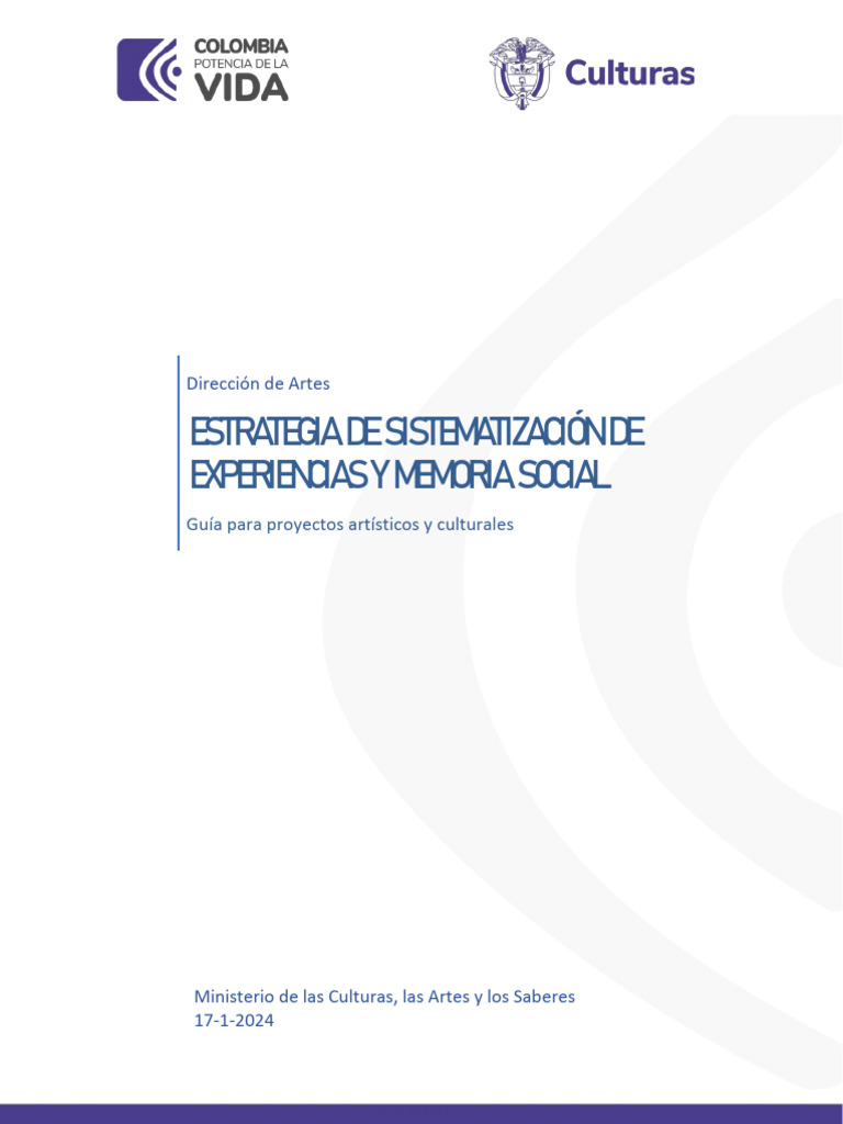 Guía de Memoria Social PNE 2024 Descargar gratis PDF Memoria
