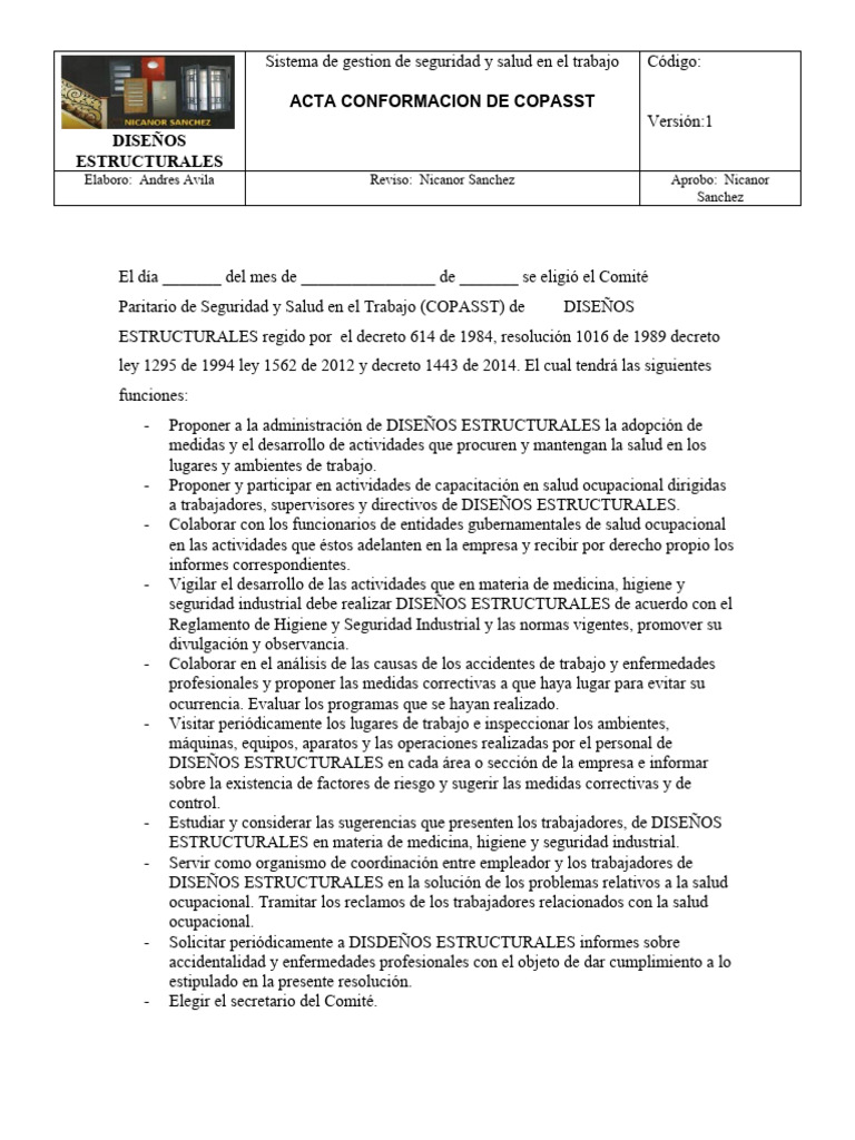 acta-conformacion-de-copasst-pdf-seguridad-y-salud-ocupacional