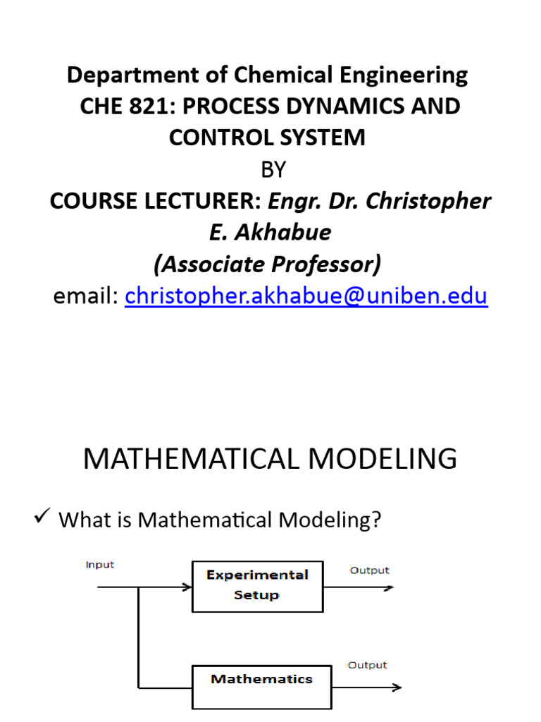Che821 - Lecture Five | PDF | Nonlinear System | Ordinary Differential ...