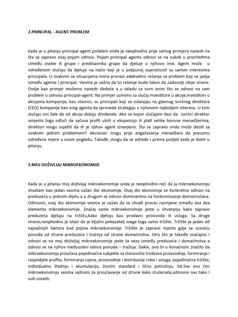 2.principal - Agent Problem | PDF