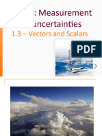 1.3 - Vectors and Scalars