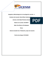 Guía de Estudio No.3 Población y Tipos de Muestra Metod - Invst