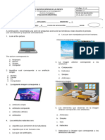 2° Evaluación Primer Periodo Informatica Primeros