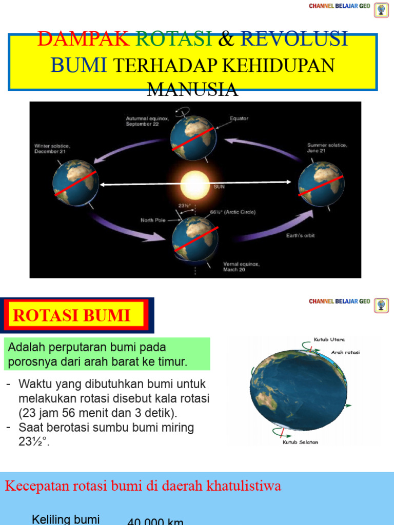 Rotasi & Revolusi Bumi | PDF | Ilmu Sosial | Sains & Matematika