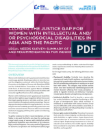 Closing The Justice Gap For Women With Intellectual And: or Psychosocial Disabilities in Asia and The Pacific - Indonesia