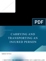 Lesson 4 Carrying and Transporting An Injured Person
