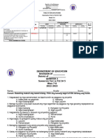 DIVISION OF - Table of Specifications Summative Test in TLE IA 5-Q3 Week 5-6 2022-2023 Code Item Placement Easy Average Difficult 6,7,8,9,10