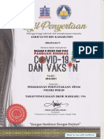 Certificate For ZARIF LUTFI BIN KAMARUDIN For - KUIZ PANDUAN RINGKAS COVID-...