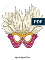 Mardi Gras Mask Paper Craft