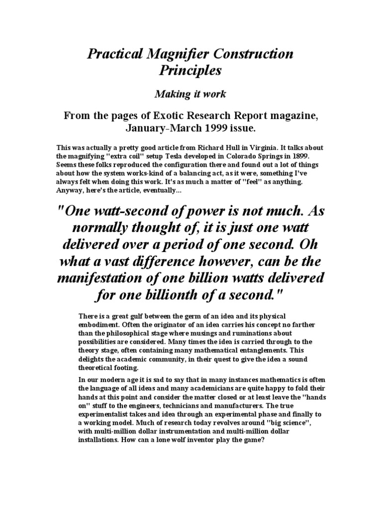 Tesla Coil Builders' Insights | PDF | Transformer | Inductor