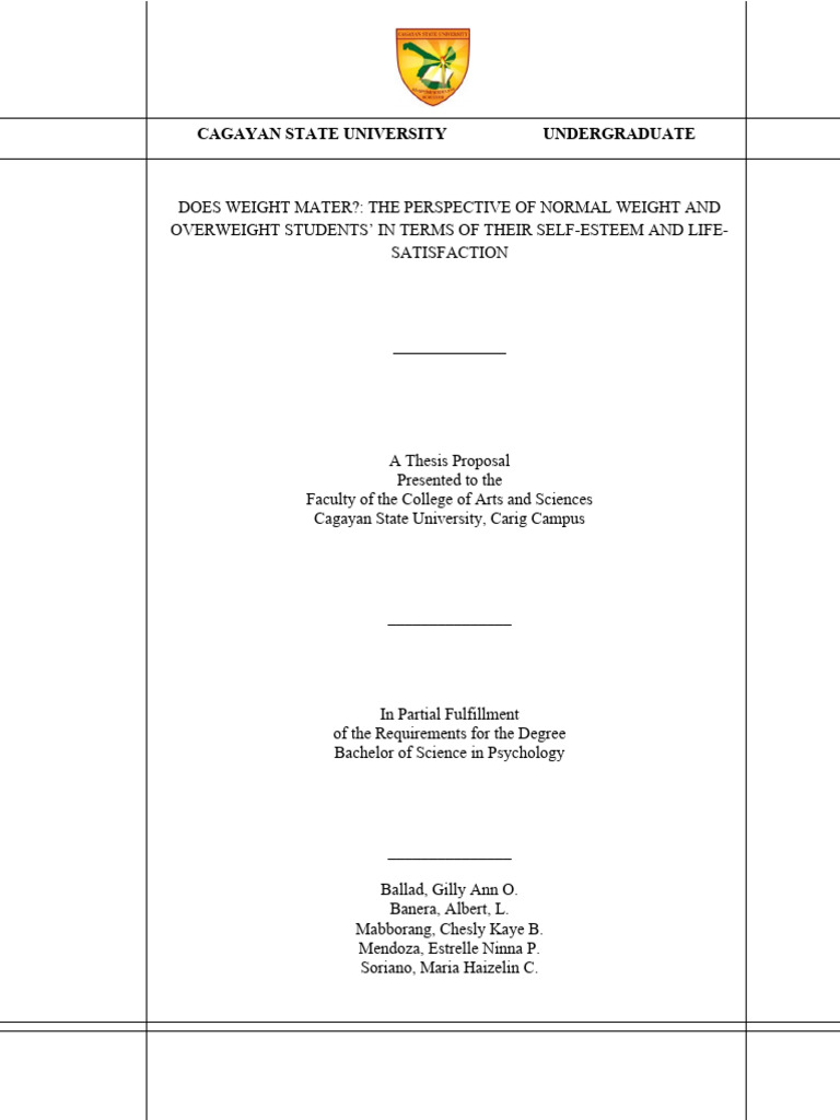 Csu Format Title Page Download Free PDF Behavioural Sciences