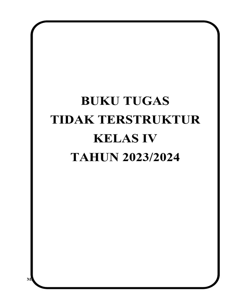 Buku Tugas Matematika Kelas IV 2023 | PDF | Karier & Perkembangan