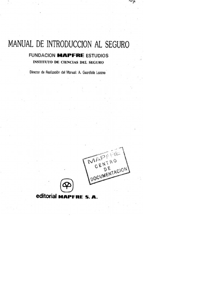 Lbro Manual de Seguros Generales | PDF