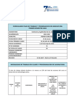 Plan de Trabajo Electivo Existencia y Legitimidad de Los Derecho Sociales, Prof. Valle