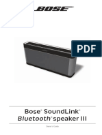 Manual Bose Soundlink 3