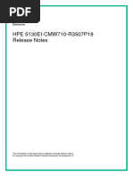 Hpe 5130ei-Cmw710-R3507p18 Release Notes