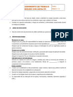 Procedimiento de Trabajo Seguro PTS Trabajo Con Asfalto