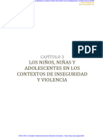 Los Niños, Niñas Y Adolescentes en Los Contextos de Inseguridad Y Violencia