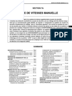 Boite de Vitesses Manuelle: Section 7A