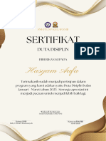 Gold Elegant University Certificate Portrait (216 X 330 MM)