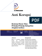 Konsep Dasar Dan Prinsip-Prinsip Integritas (Bagian Kedua)