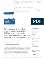 El Derecho Laboral Es Derecho Privado o Derecho Público.