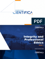 Week 1 - Integrity and Professional Ethics - P