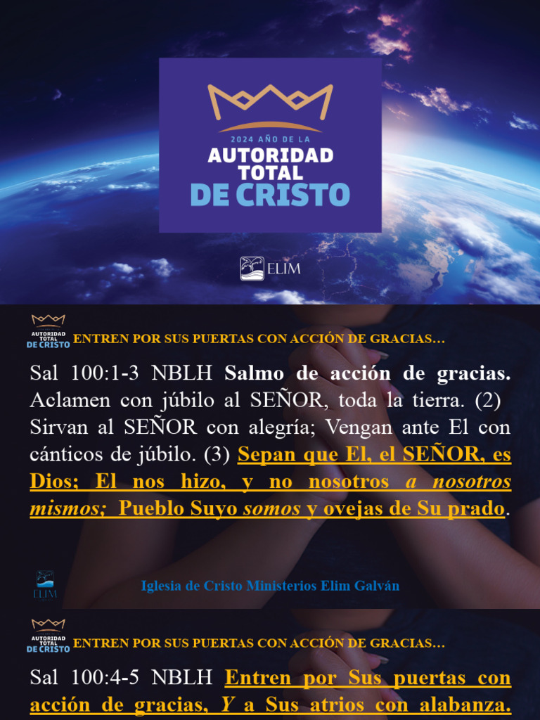 La Importancia de la Gratitud en Dios | PDF | Cristo (título) | Oración