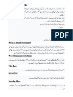 MS Word in Urdu Theory and Practical in PDF Formate