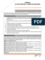 ANT-FR-SIG-001 Formato Acta Apertura y Cierre Auditoria