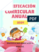 Planificación Curricular Anual 2024 Inicial