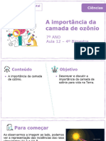 A Importância Da Camada de Ozônio: 7º ANO Aula 12 - 4º Bimestre