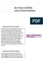 Guide Statement of The Problem