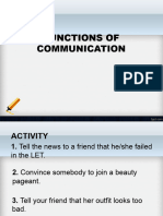 2 Functions of Communication