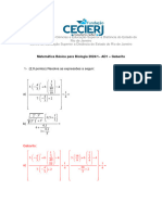 Gabarito AD1 2024.1 Matemática Básica - CEDERJ UFRJ