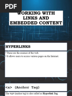 Lesson 3 - Working With Links and Embedded Content