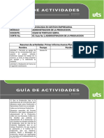 Guía No 1. Administracion de La Produccion.