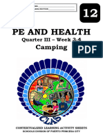Core - 12 - Physical Education and Health - q3 - CLAS 2 - Week 3 4 - Camping - v5 XANDRA MAY ENCIERTO 1