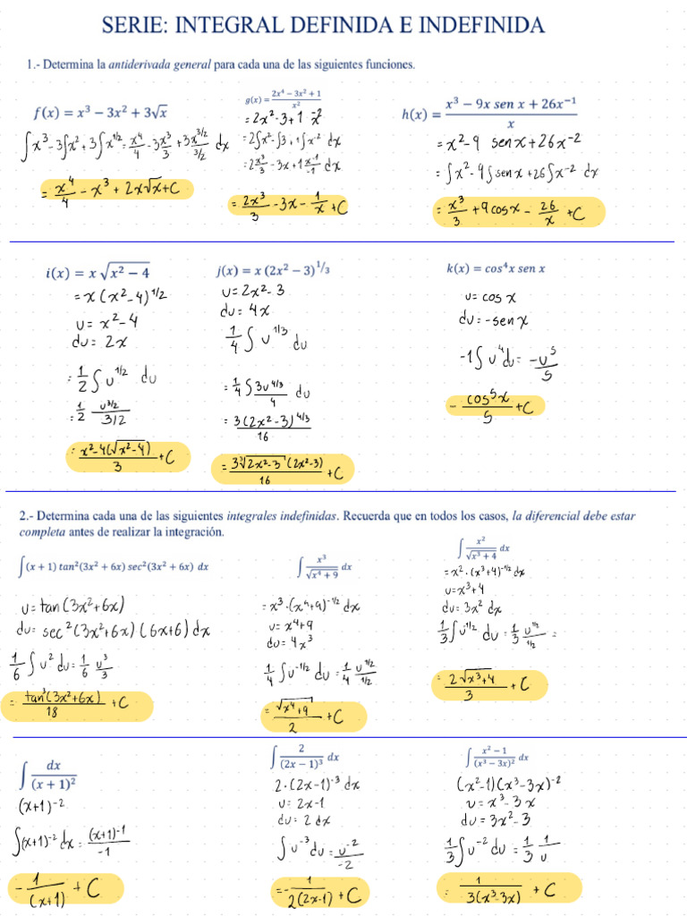 Advanced Calculus Integration Techniques | PDF