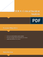 8, 9 10 - Critical Incident, Issue, Objective
