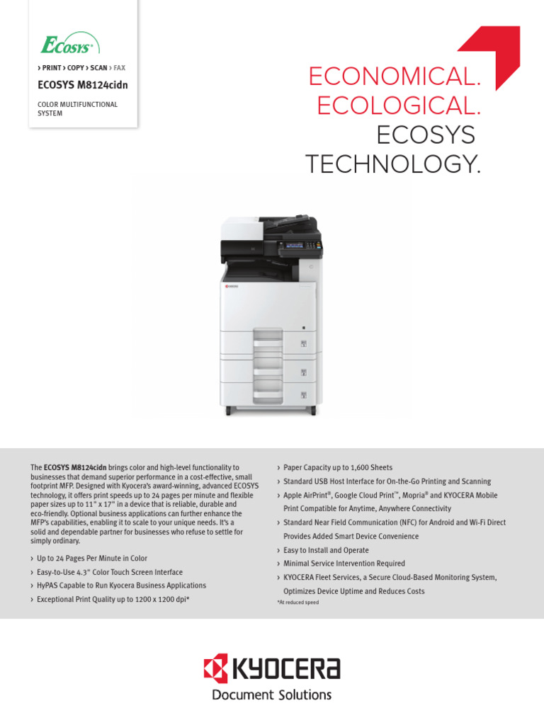 M8124 Cidn | PDF | Fax | Image Scanner