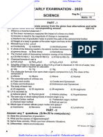 10th Science EM Half Yearly Exam 2023 Question Paper Dharmapuri District English Medium PDF Download