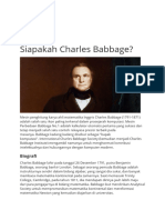 Siapakah Charles Babbage?: Biografi