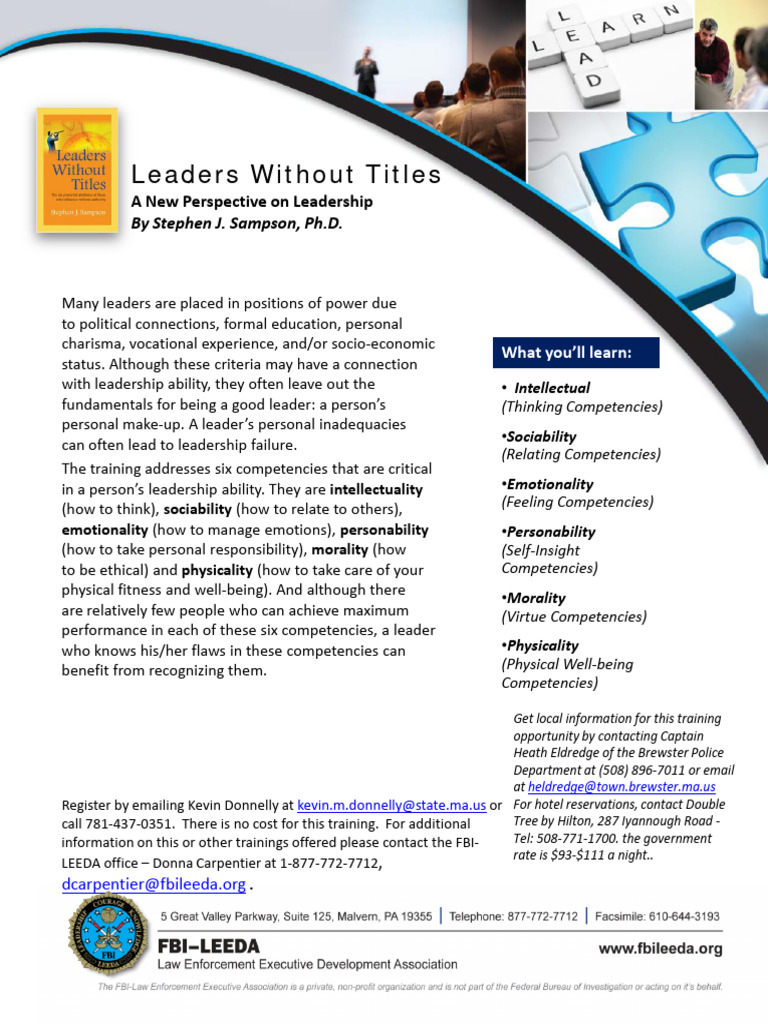 Leadership Competencies Training | PDF | Career & Growth | Self-Improvement