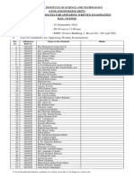 Examination Date Examination Time Venue of Exam