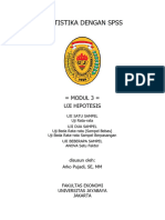 STATISTIKA DENGAN SPSS - MODUL 3 - UJI HIPOTESIS