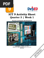 ICT 9 Activity Sheet: Quarter 3 - Week 1