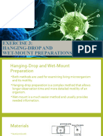 Exercise 3 Hanging-Drop and Wet-Mount Preparation