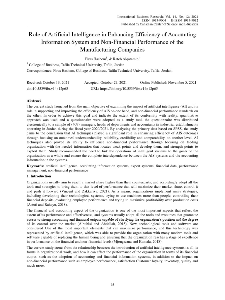 AI's Impact on Accounting Efficiency | PDF | Errors And Residuals ...