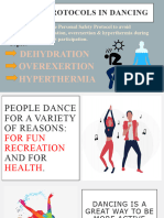 Observe Personal Safety Protocol in Dancing To Avoid Dehydration Overexertion Hyperthermia During MVPA